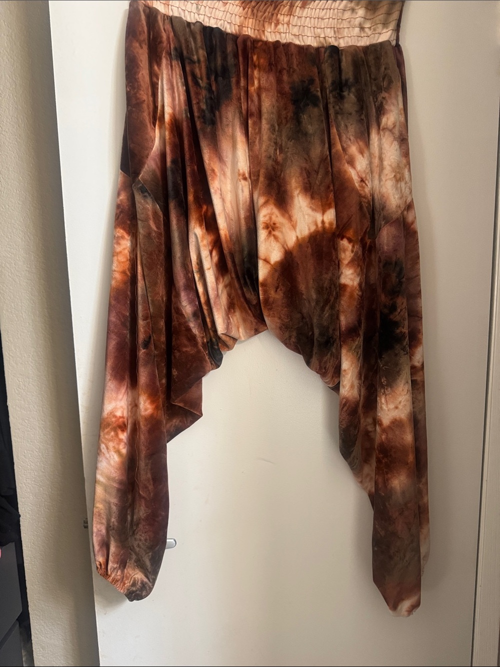 Brown Tie-Dye Harem bottoms kantha bae